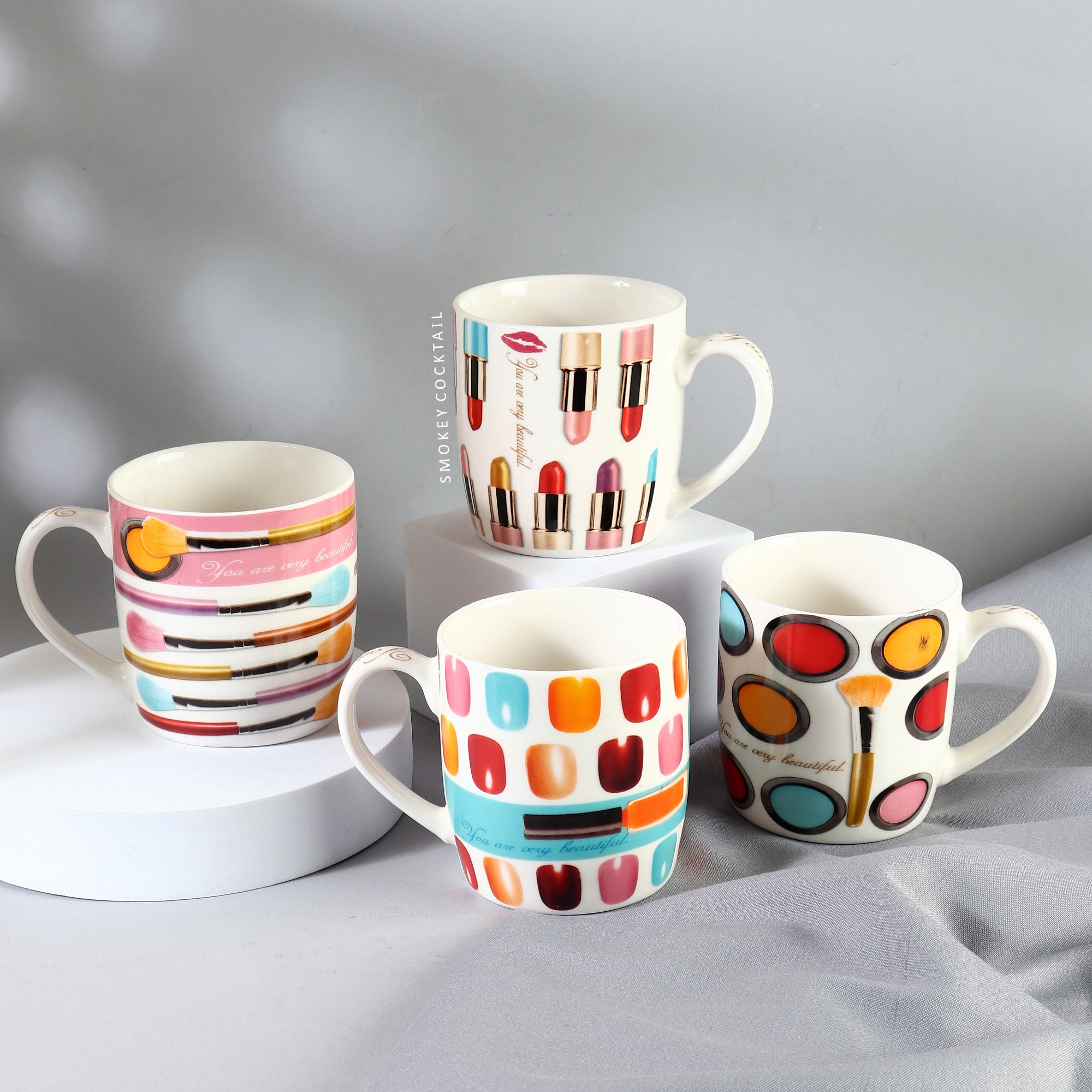 Creative Vibrant Mugs - Set of 4