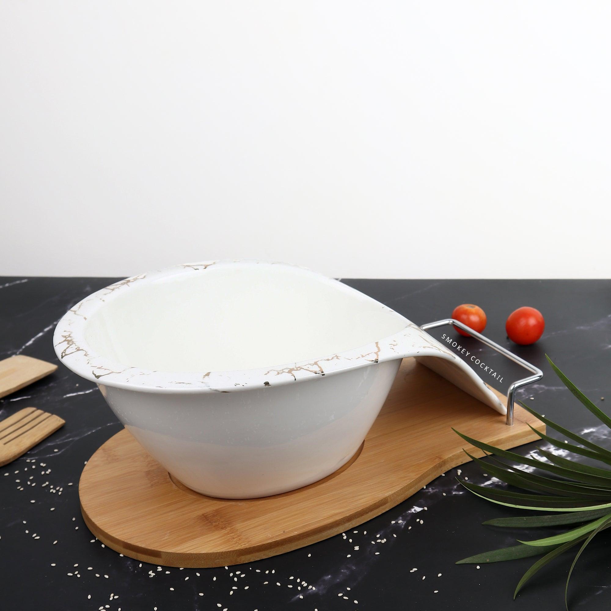 Artisan Serving Platter with Wood - Smokey Cocktail