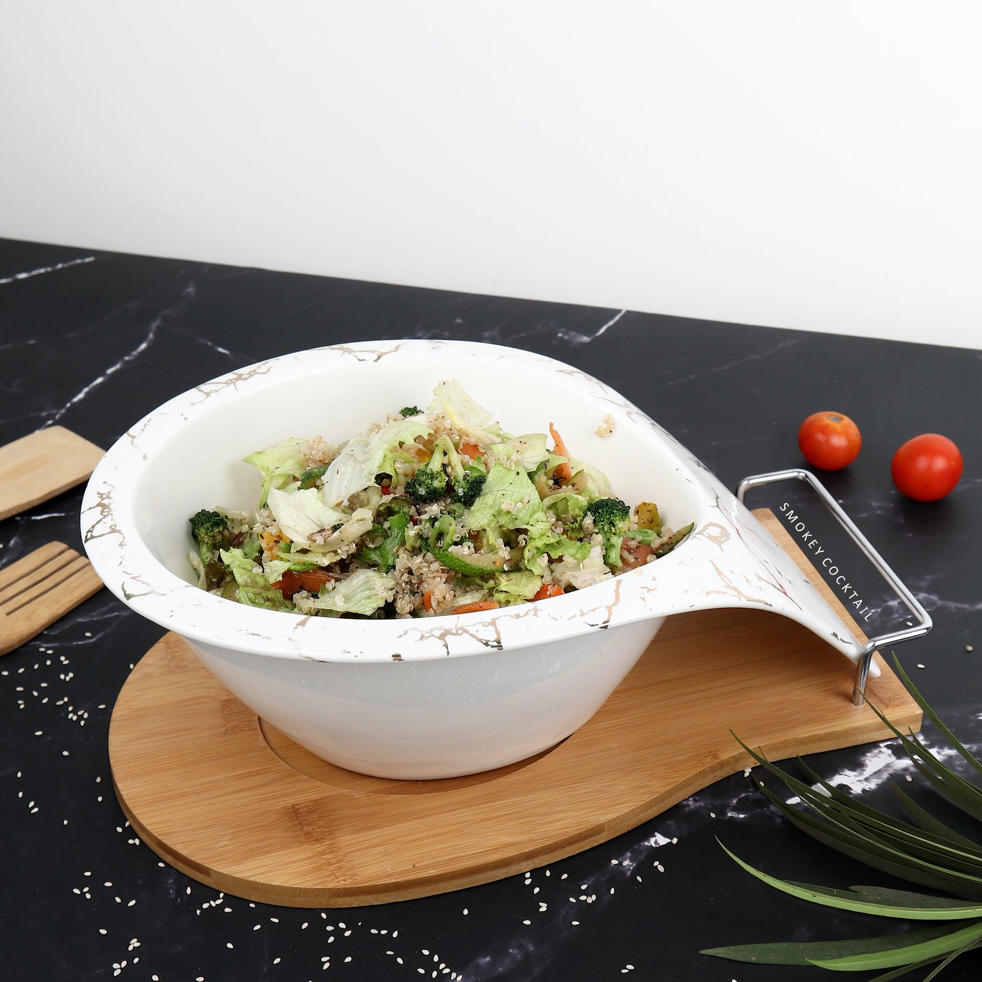 Artisan Serving Platter with Wood - Smokey Cocktail