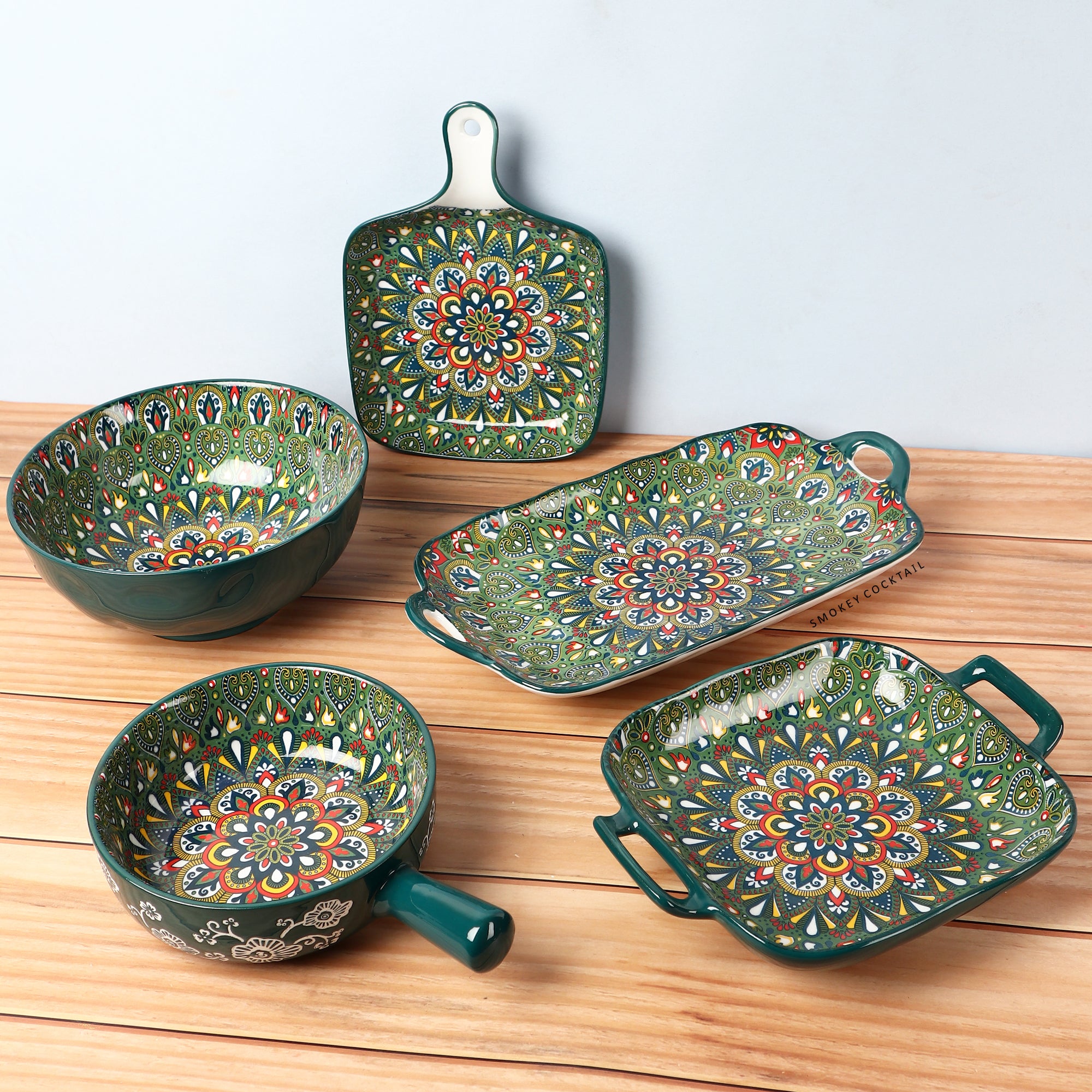 Summer Decorative Platters - Set Of 2