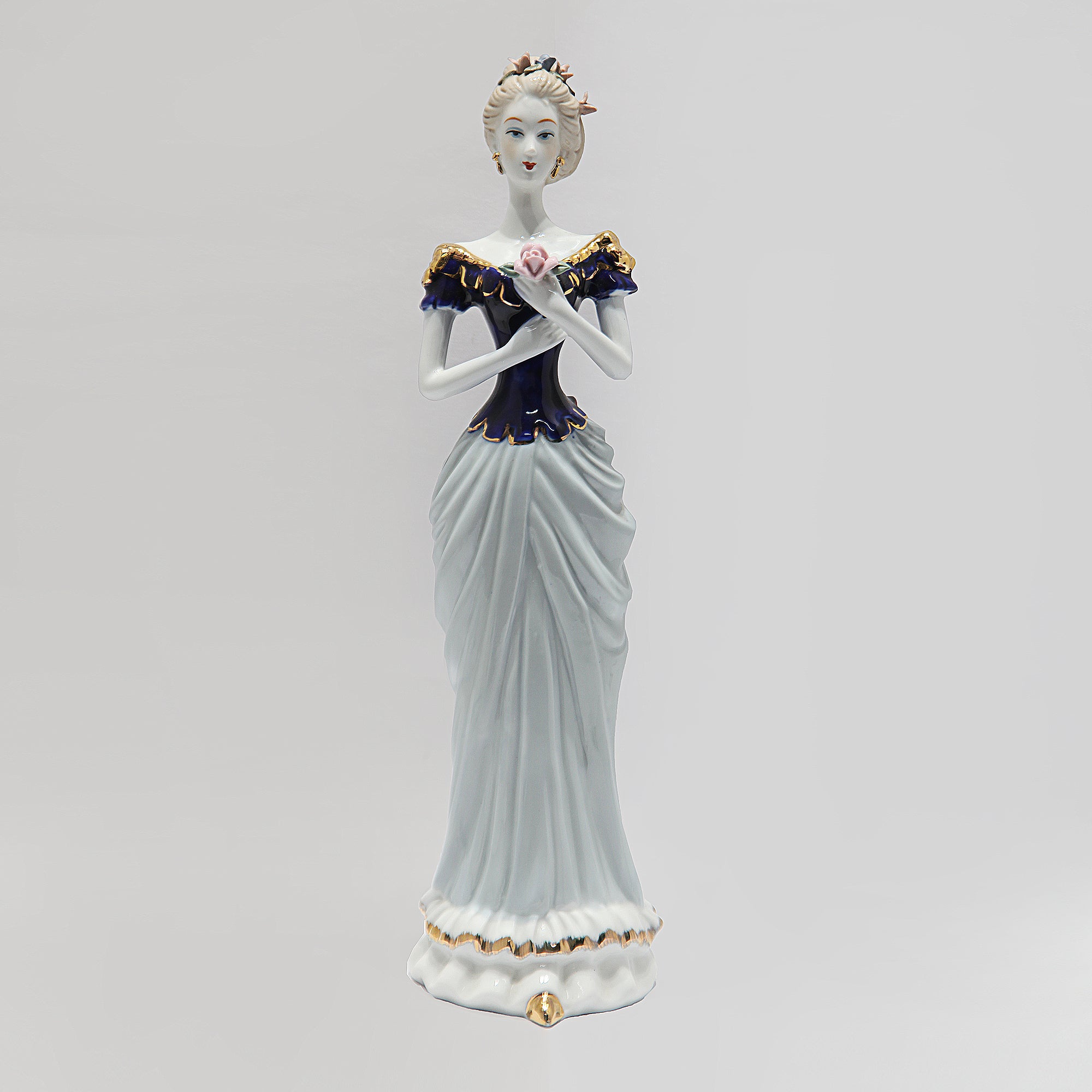 Victorian Lady Porcelain Sculpture
