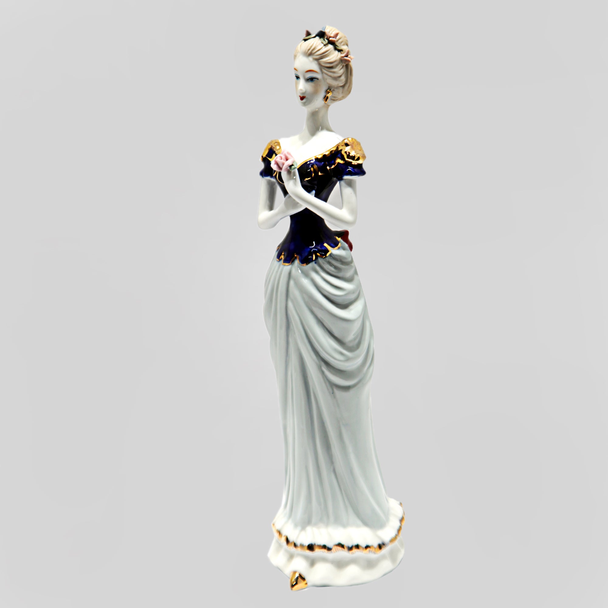 Victorian Lady Porcelain Sculpture