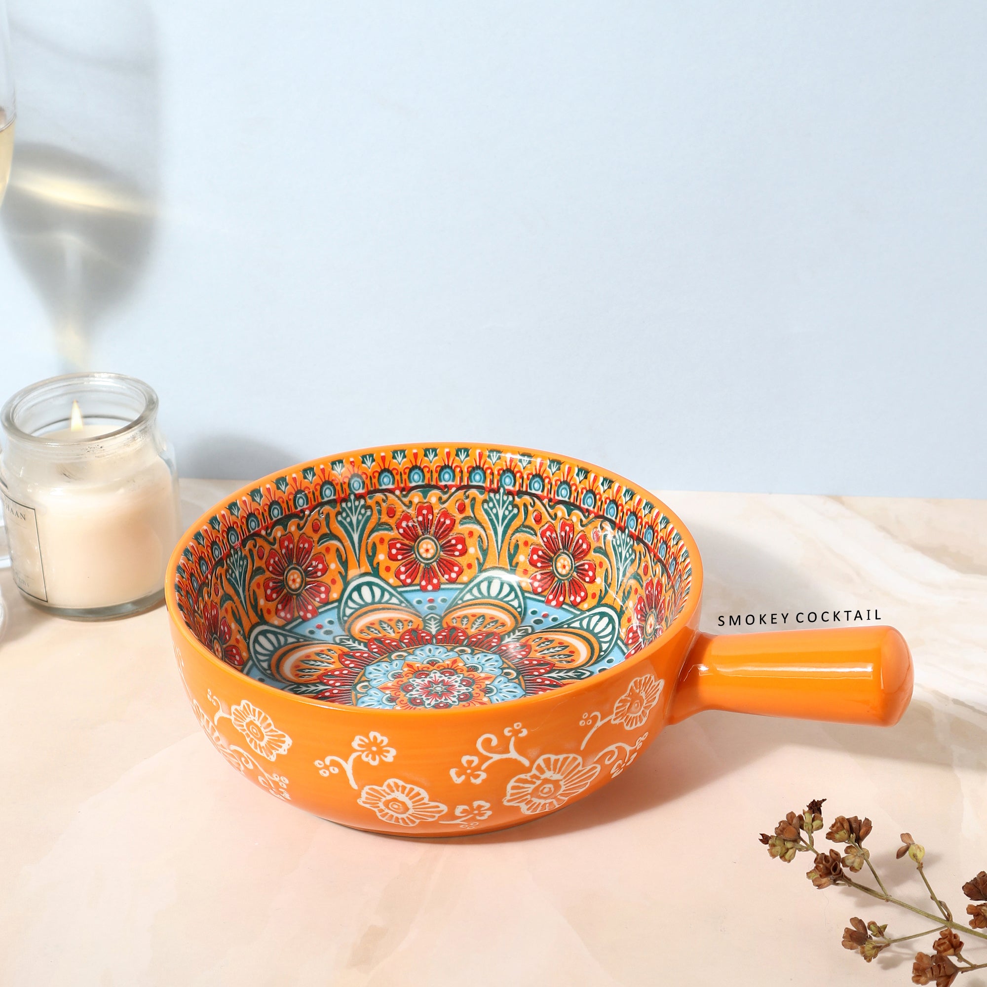 Summer Orange Decorative Platters - Set Of 2