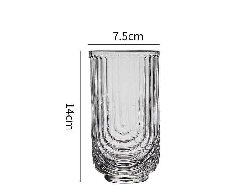 U SHAPED UNIQUE GLASS - SET OF 6 - Smokey Cocktail