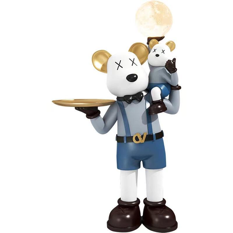 CUTE LED BEAR DECOR WITH TRAY - Smokey Cocktail