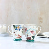 FLORAL CERAMIC MUG - SET OF 2