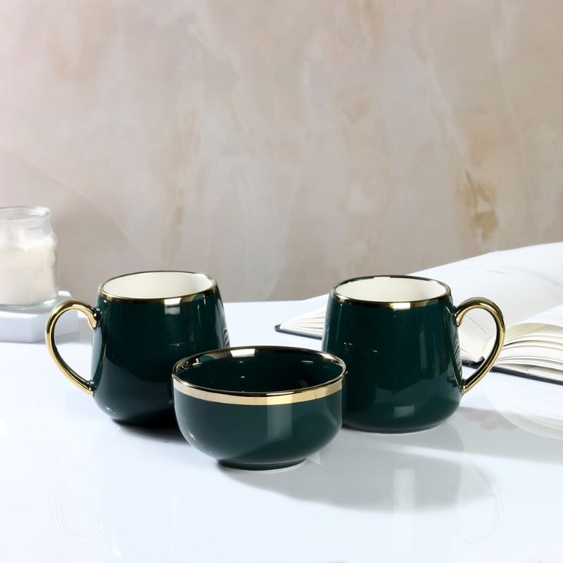 COSTA VERDE MUG AND BOWL - SET OF 3