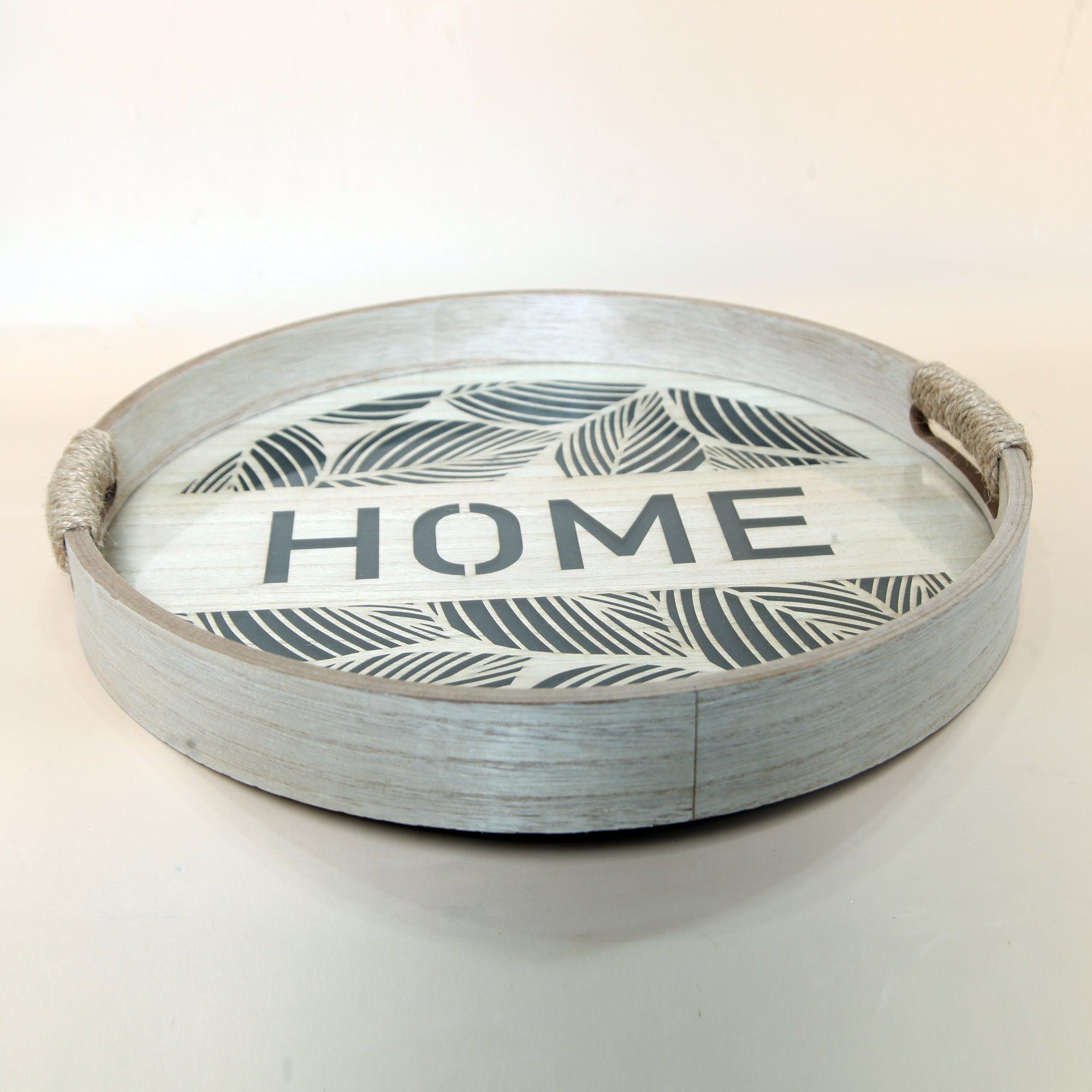 Wooden Decorative Serving Trays - Set Of 2