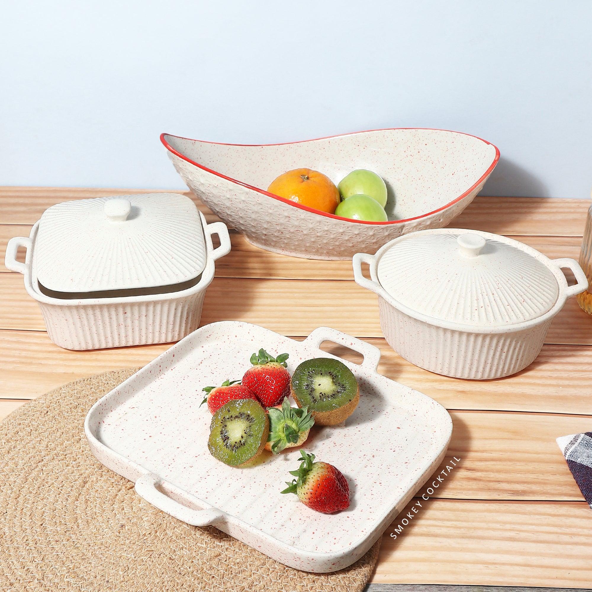 Vintage Serving Platters - Smokey Cocktail