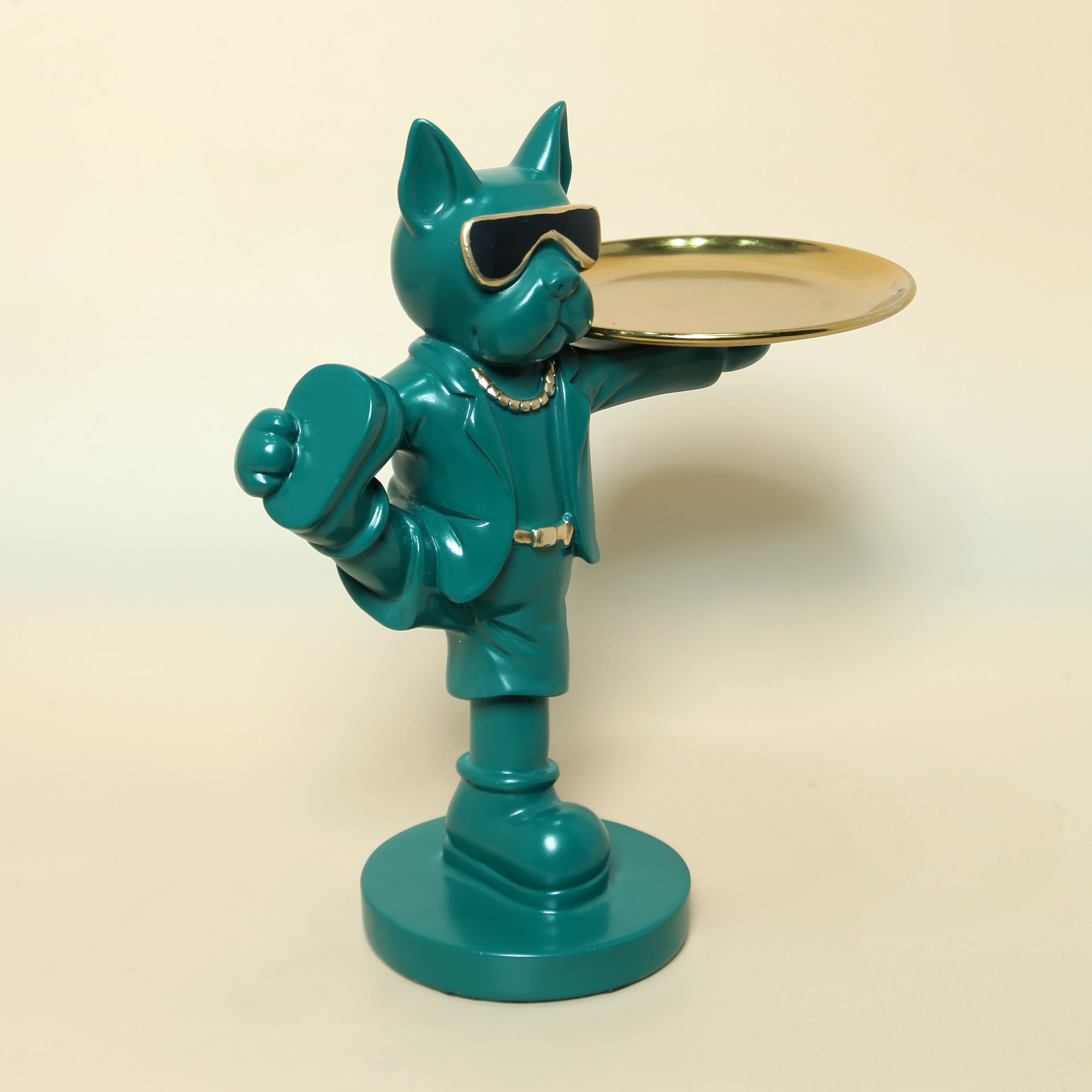 Playful Urban Dog Figurine