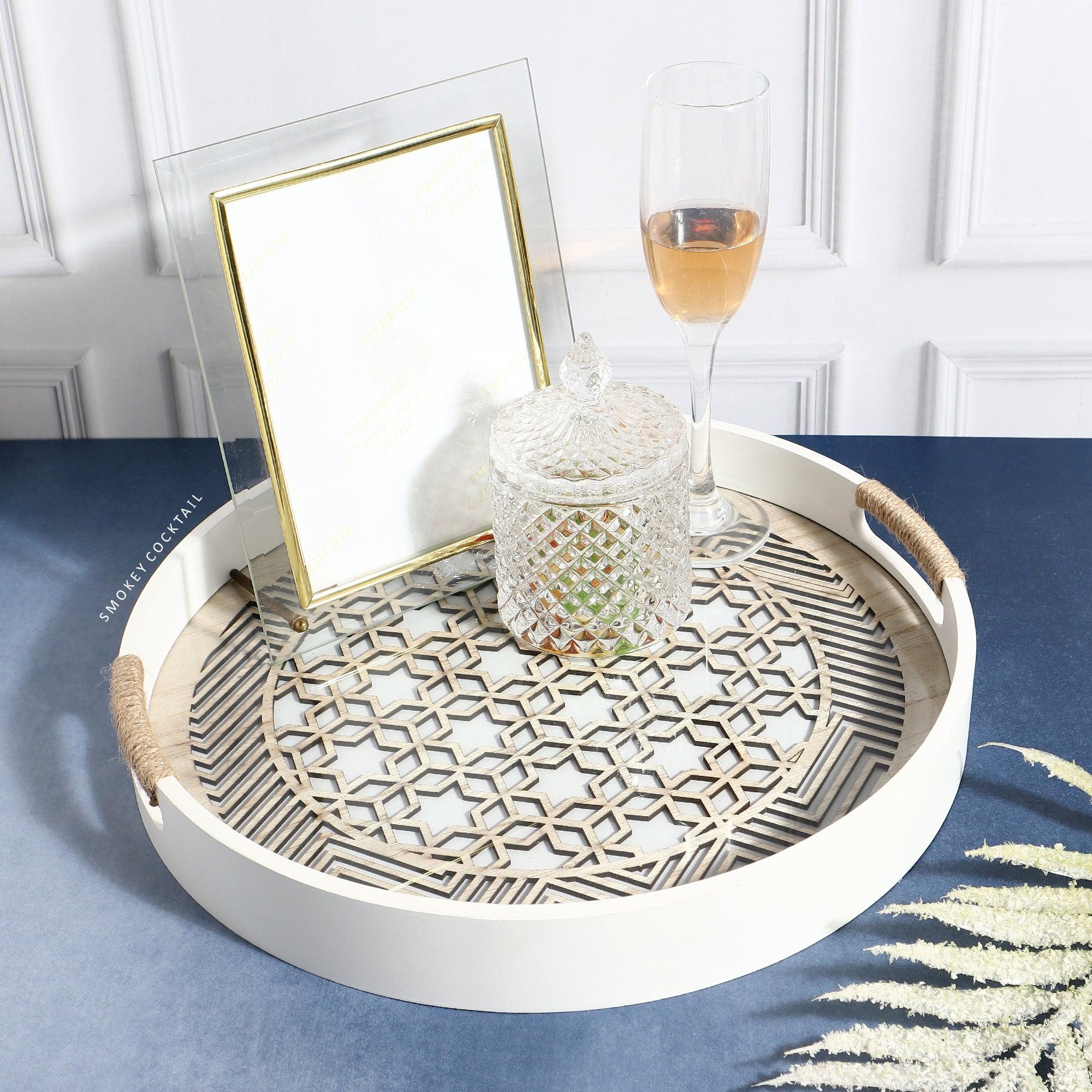 Luxury Serving Tray - Set of 2 - Smokey Cocktail