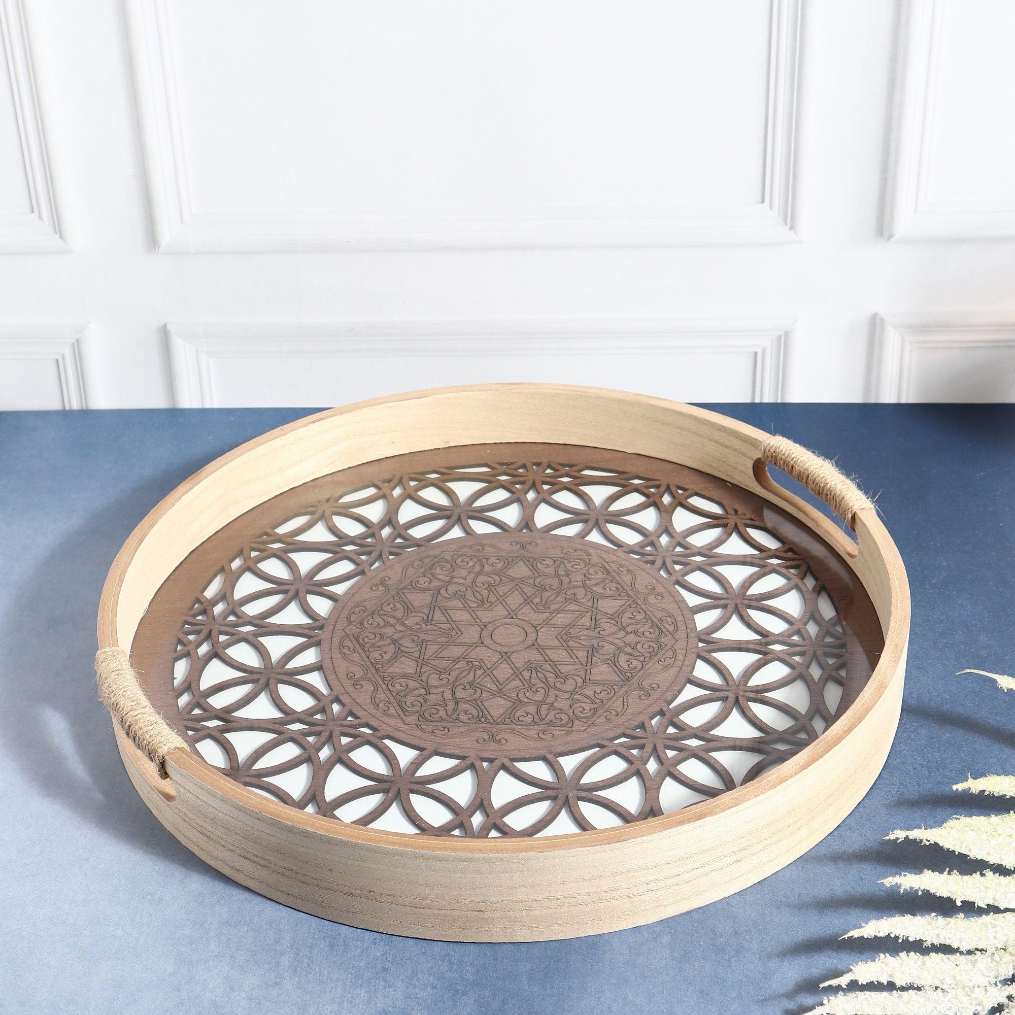 Designer Brown Luxury Serving Tray