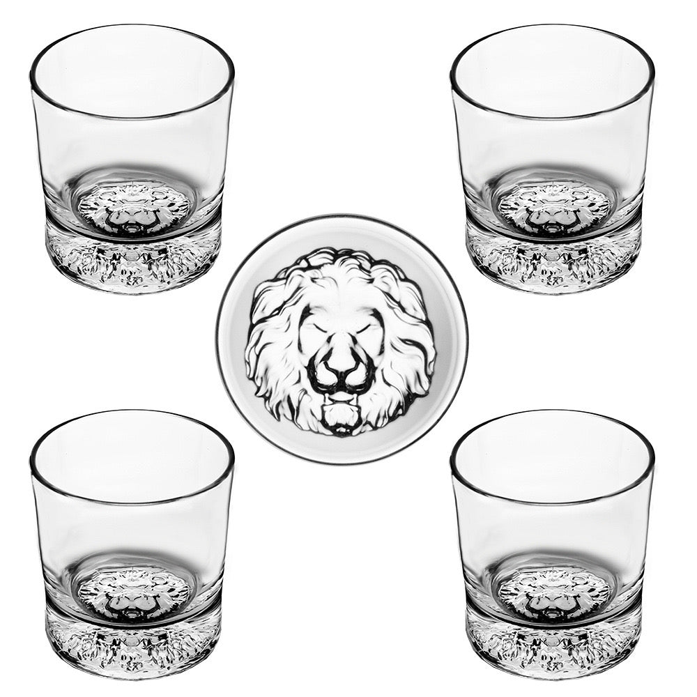 Animal Shadow Whiskey Glasses - Set Of 6