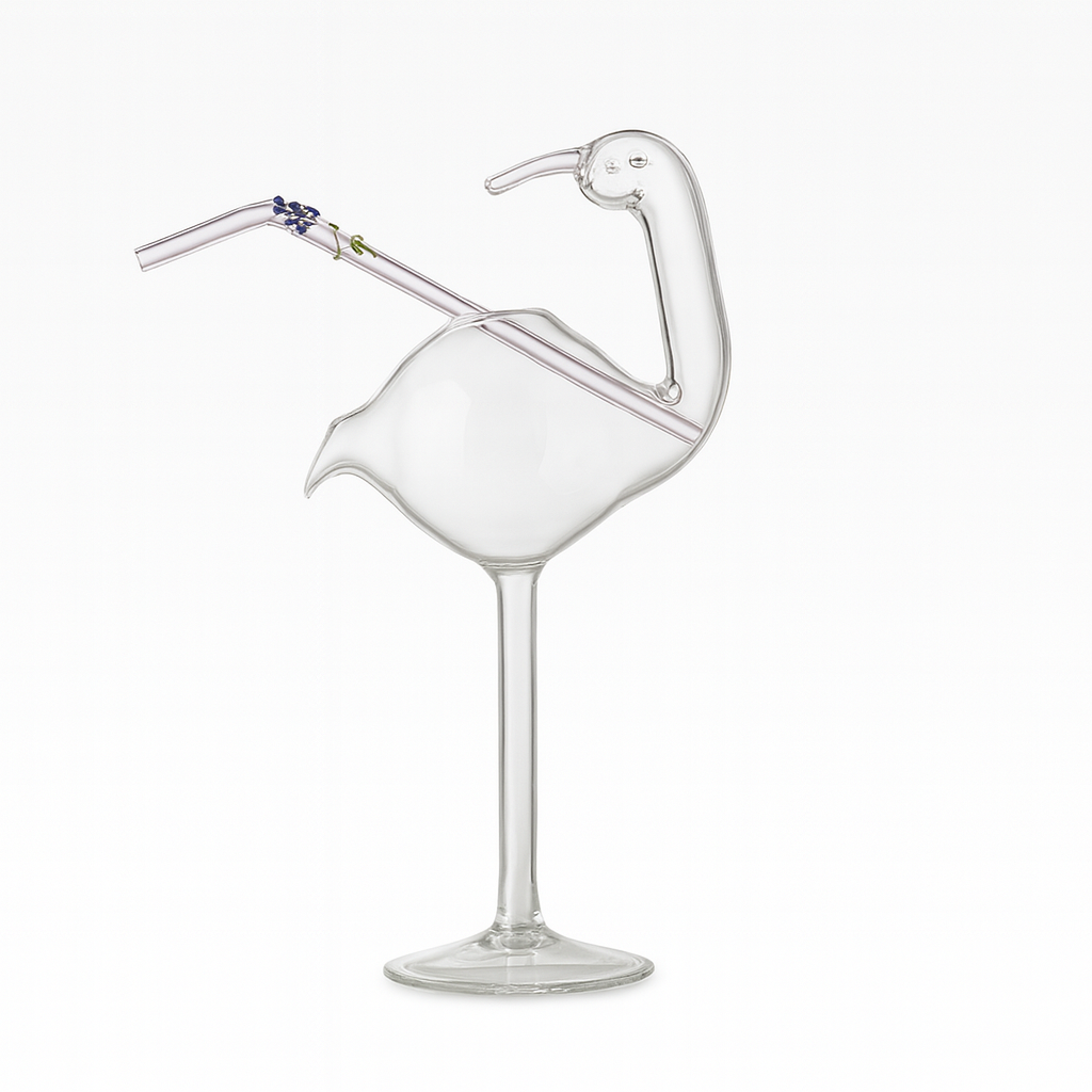 Flamingo Design Cocktail Glass - Set Of 2