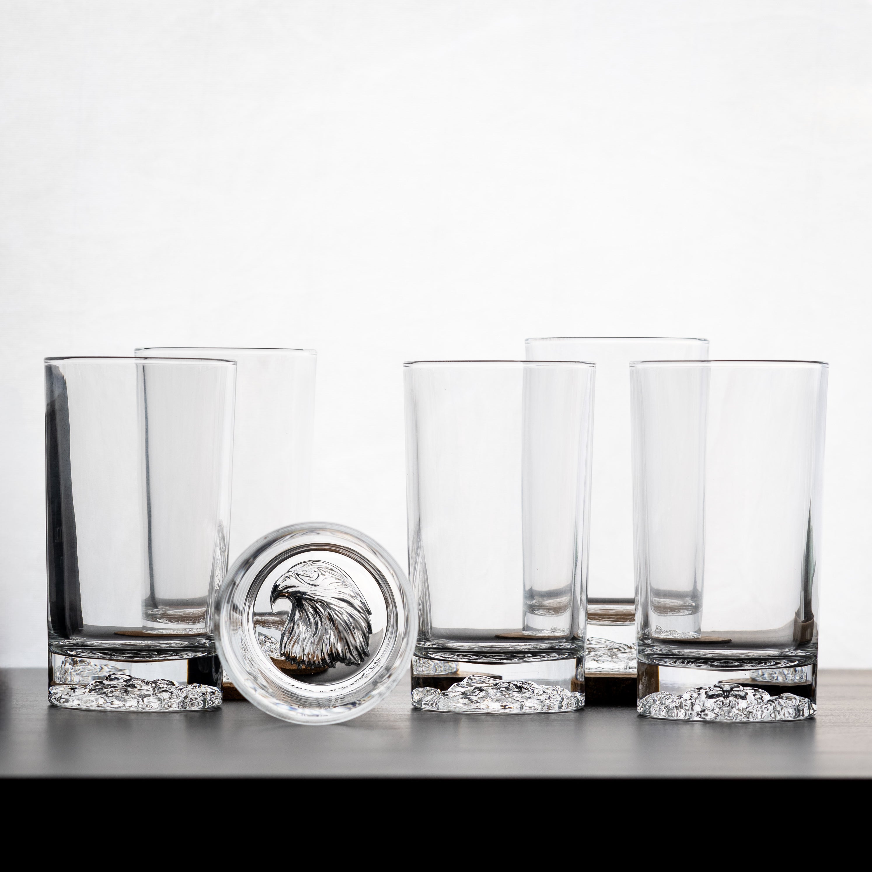 Tall Animal Shadow Glasses - Set of 6