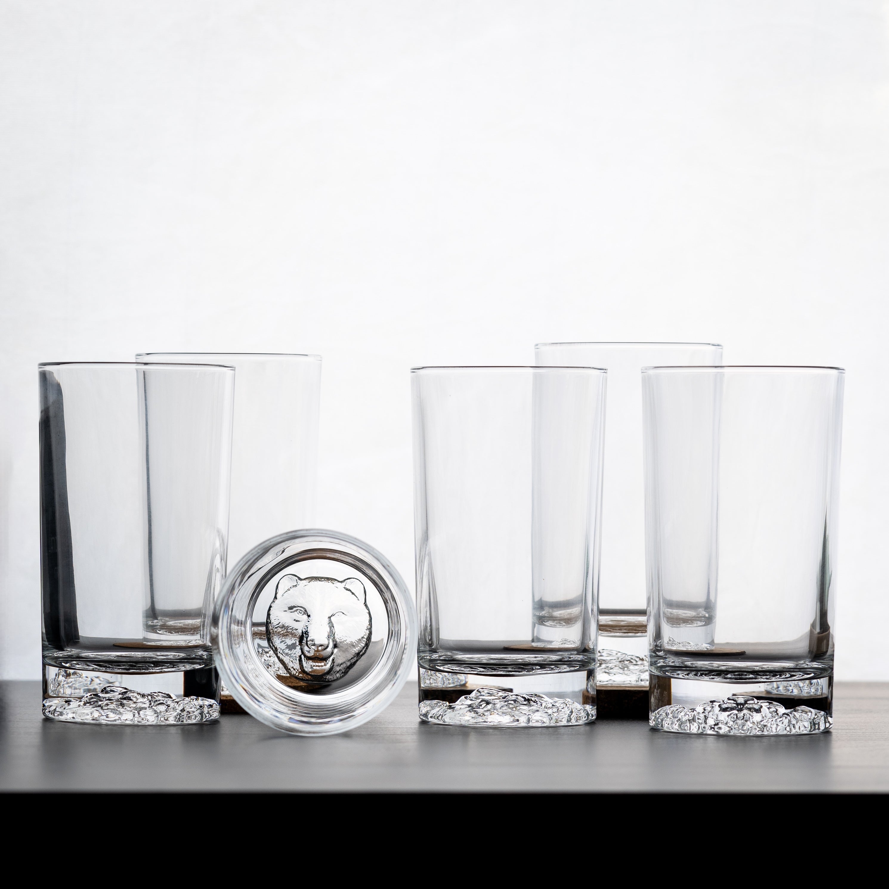 Tall Animal Shadow Glasses - Set of 6