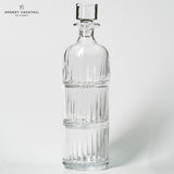 CRYSTAL WHISKEY DECANTER AND GLASS SET - MADE IN ITALY