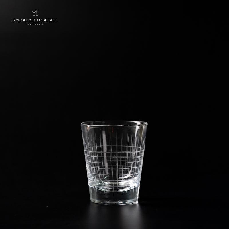 SELF CUT CRYSTAL WHISKEY GLASS
