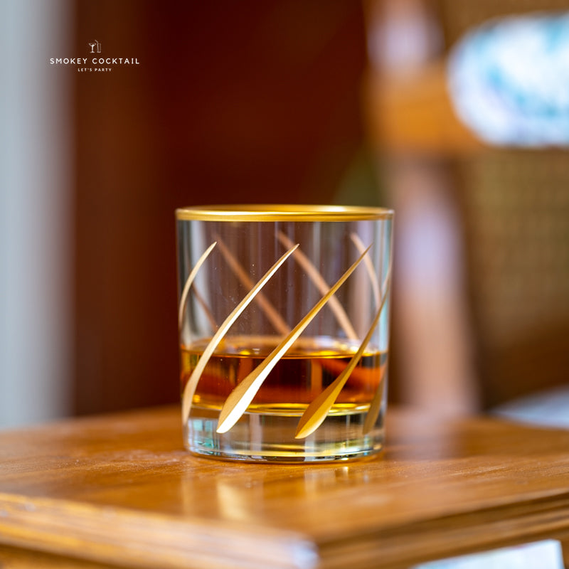 CREATIVE PAINTED CRYSTAL WHISKEY GLASS - SET OF 2