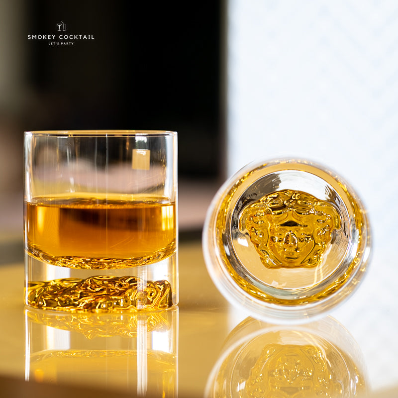 Exclusive Medusa Frosted Whiskey Glass - Set of 2