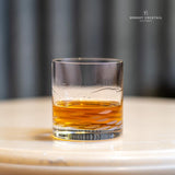 SELF CUT CRYSTAL WHISKEY GLASS - SET OF 6