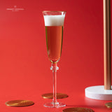 ALLGRA CHAMPAGNE GLASS WITH GOLD RIM - SET OF 2