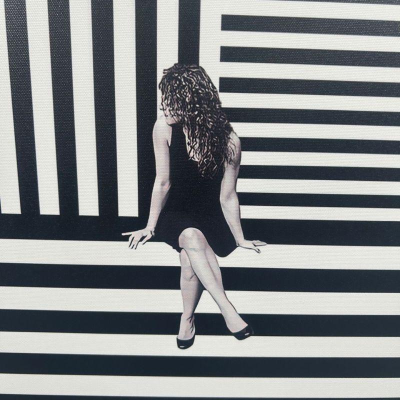 GIRL IN THOUGHTS WALL ART - Smokey Cocktail