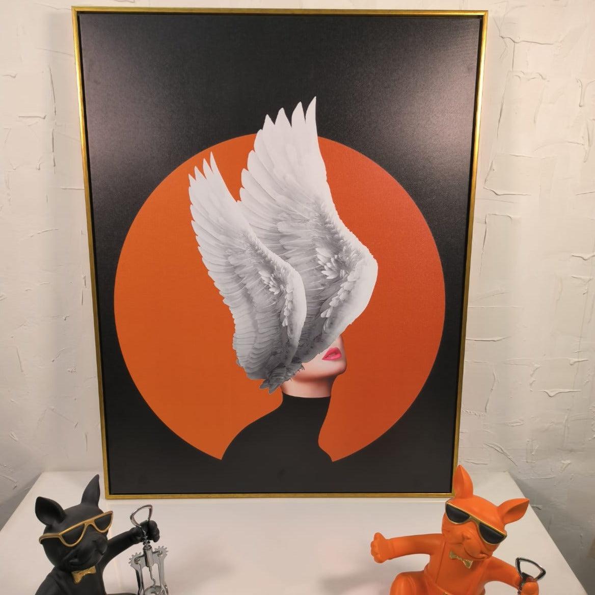 LADY BIRD WALL PAINTING - Smokey Cocktail