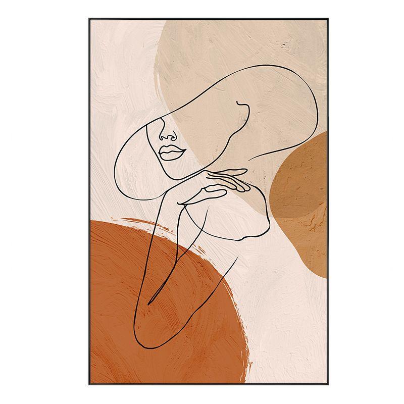 SINGLE LINE ART WALL PAINTING - Smokey Cocktail