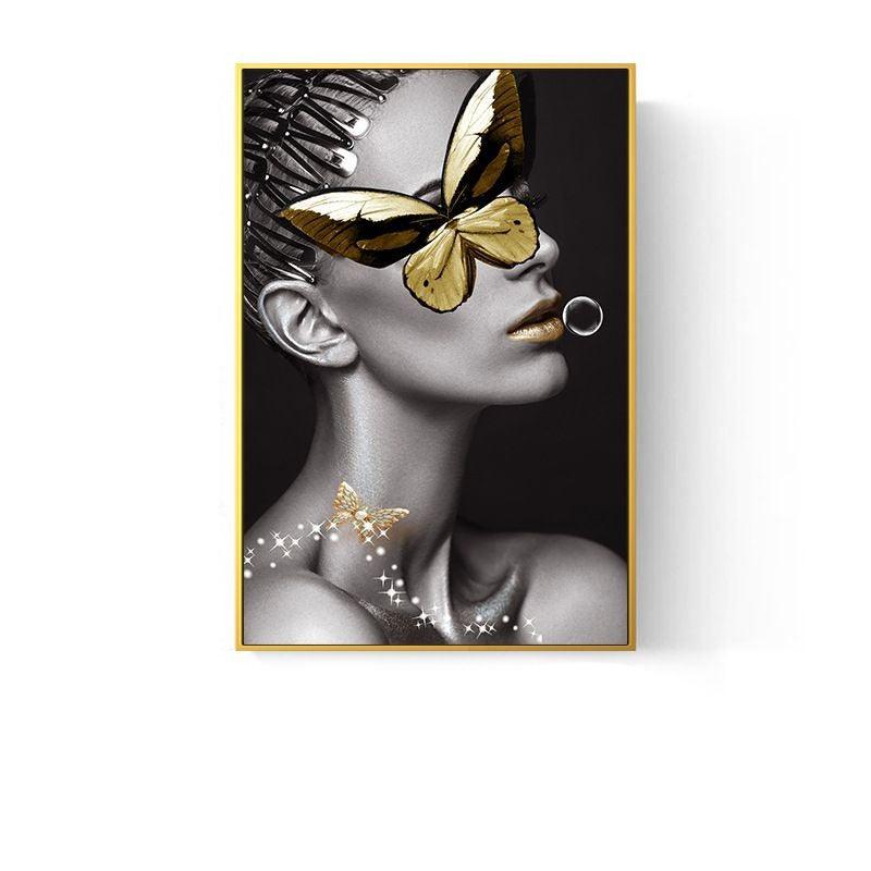 BUTTERFLY ON EYE WALL PAINTING - Smokey Cocktail