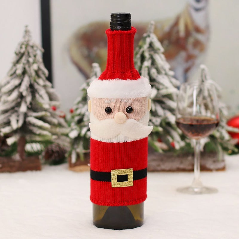 CUTE KNITTED WINE BOTTLE COVER