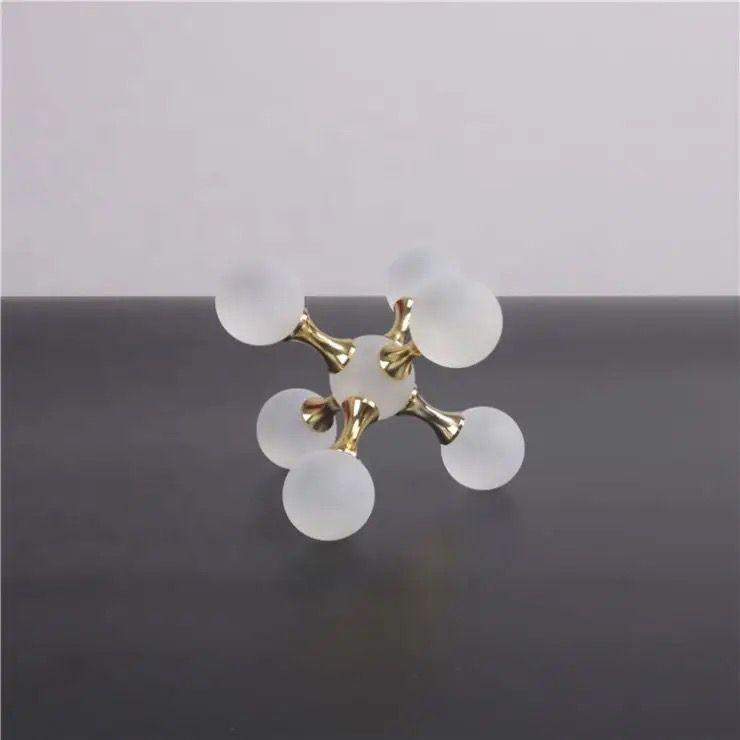 MOLECULAR CRYSTAL DESKTOP DECOR SET OF 2 - Smokey Cocktail