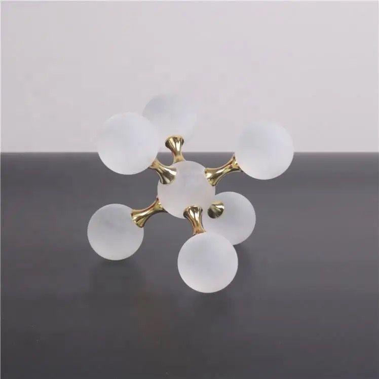 MOLECULAR CRYSTAL DESKTOP DECOR SET OF 2 - Smokey Cocktail