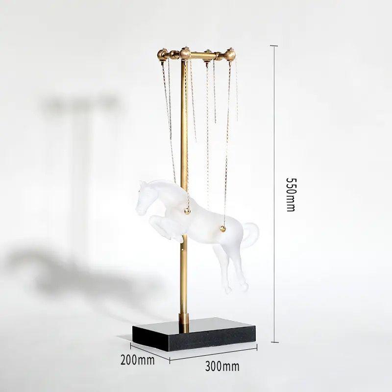 LUXURY FLYING HORSE TABLE DECOR - Smokey Cocktail