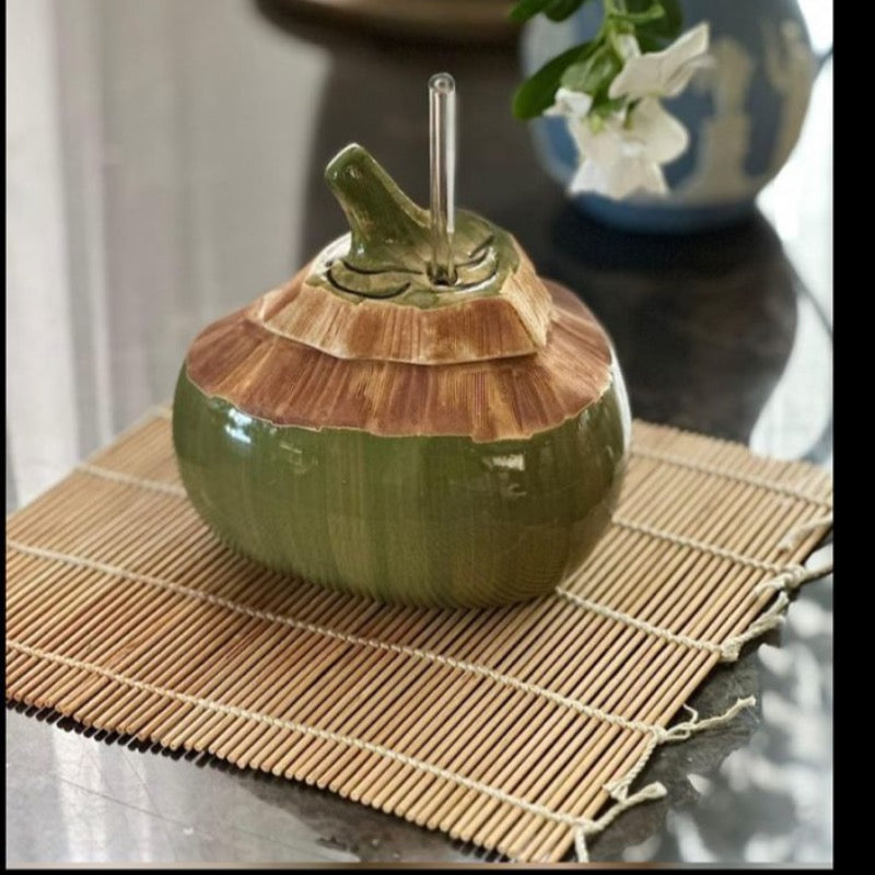 CREATIVE COCONUT SHAPE COCKTAIL BOWL - Smokey Cocktail