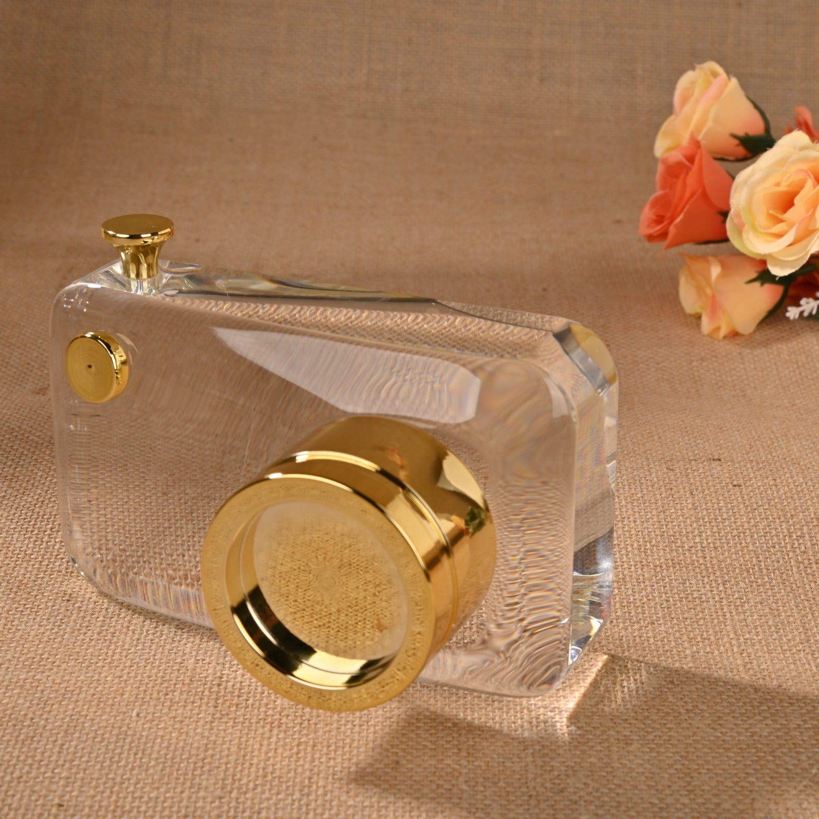 Camera Shape Crystal Decor