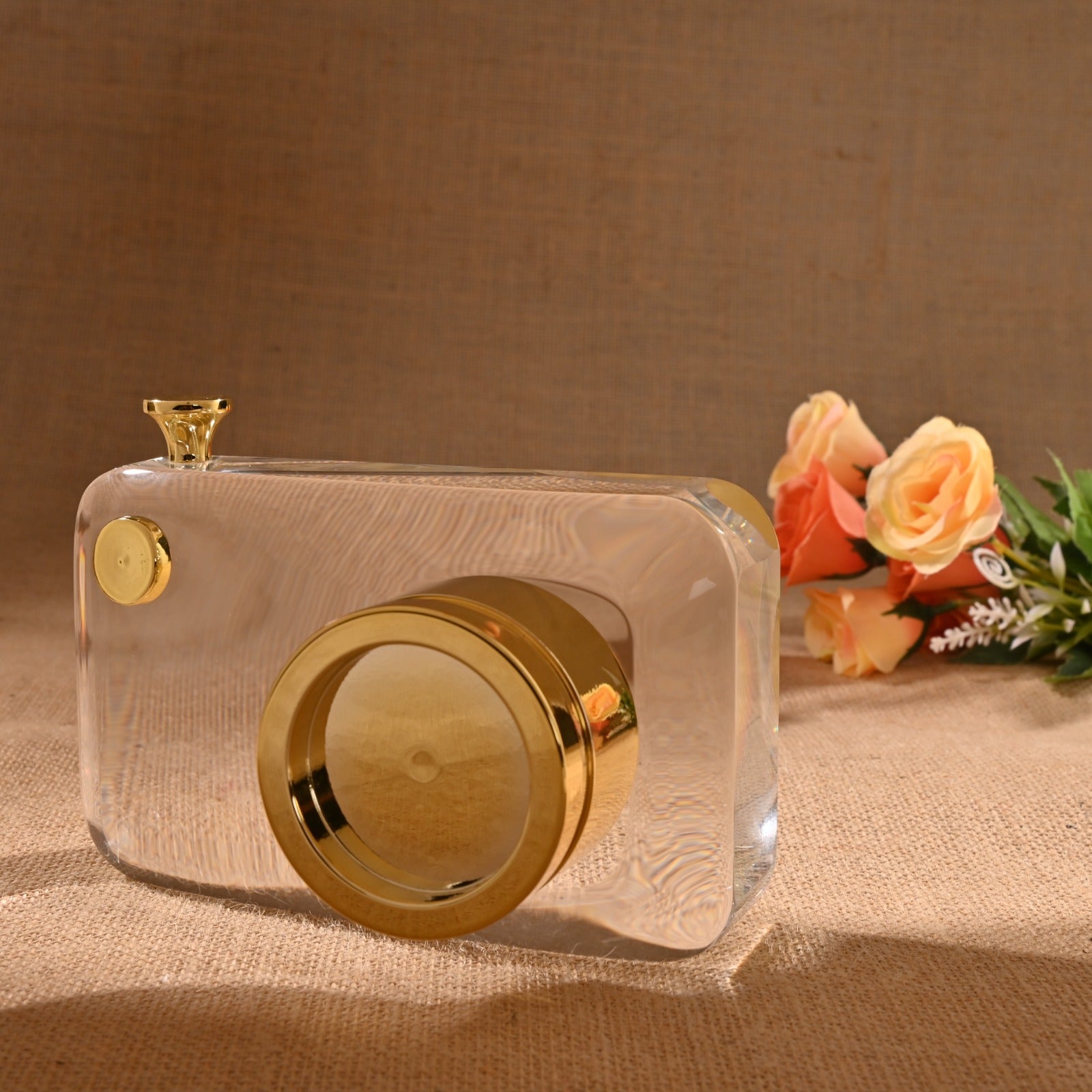 Camera Shape Crystal Decor