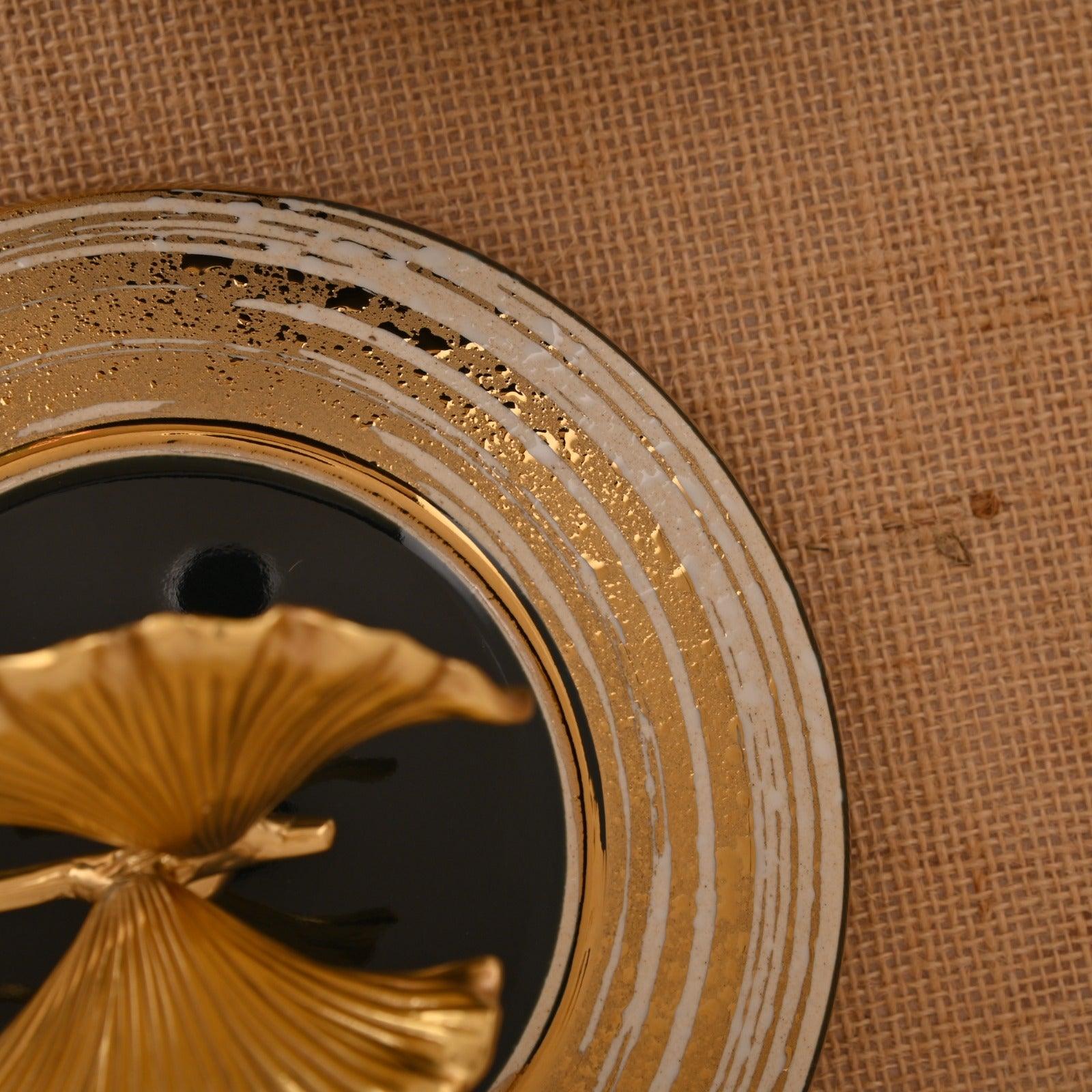 ROYAL PORCELAIN JAR WITH METAL TRIM - Smokey Cocktail