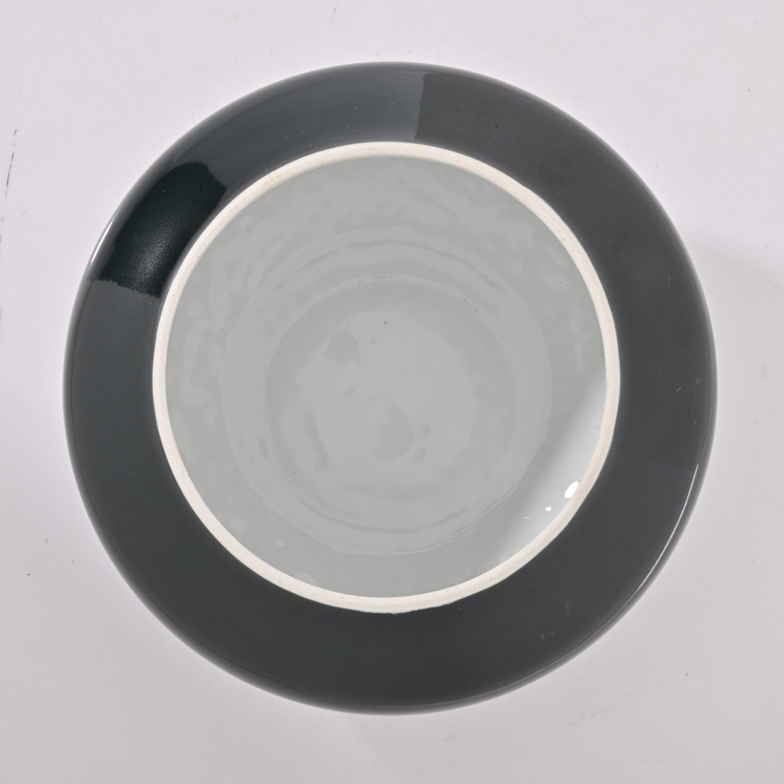 ROYAL PORCELAIN JAR WITH METAL TRIM - Smokey Cocktail