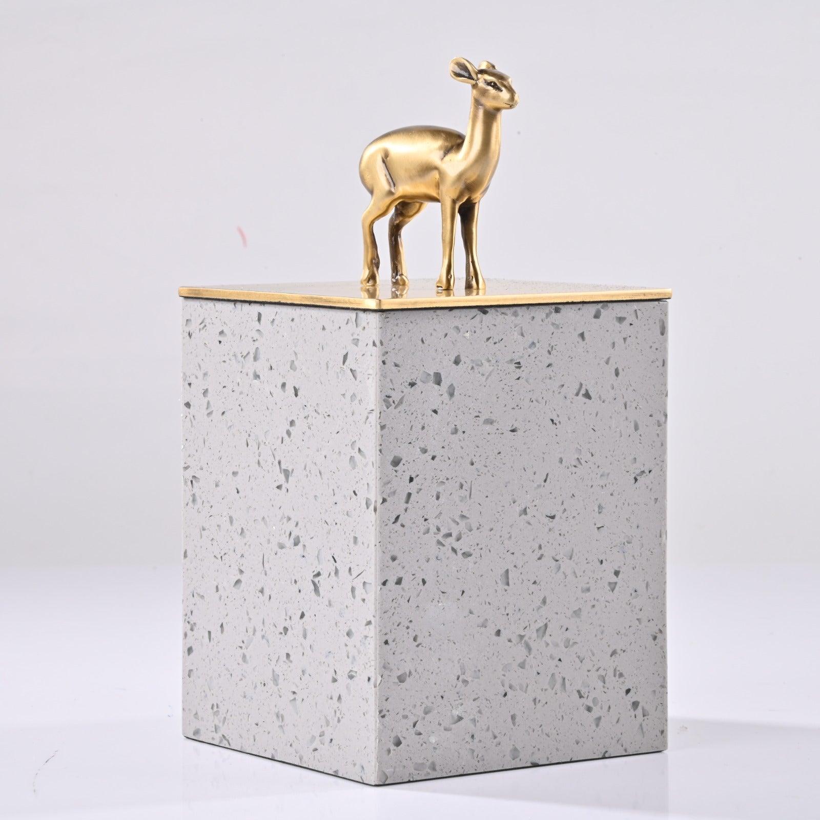 DECORATIVE BRASS STORAGE BOX - Smokey Cocktail