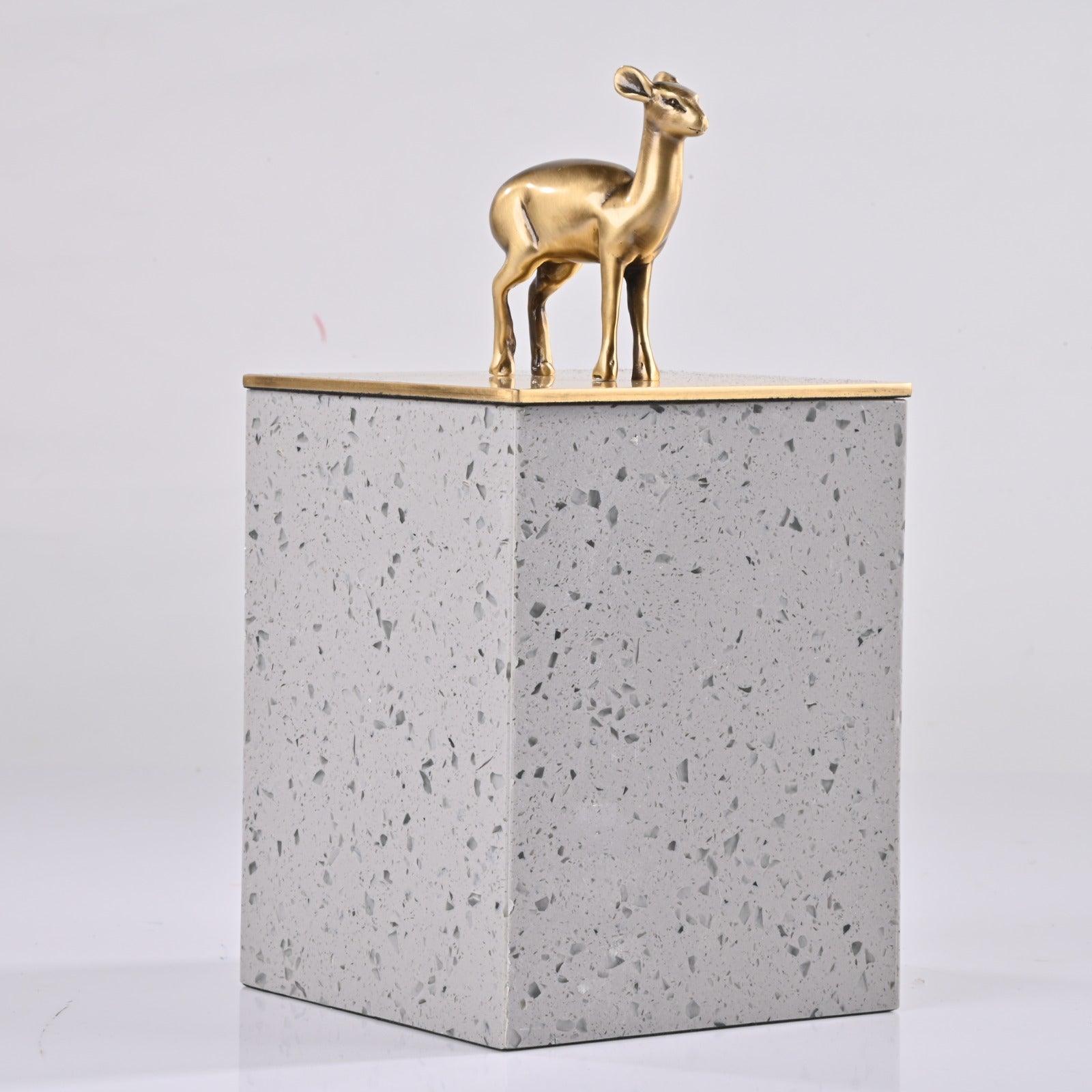 DECORATIVE BRASS STORAGE BOX - Smokey Cocktail