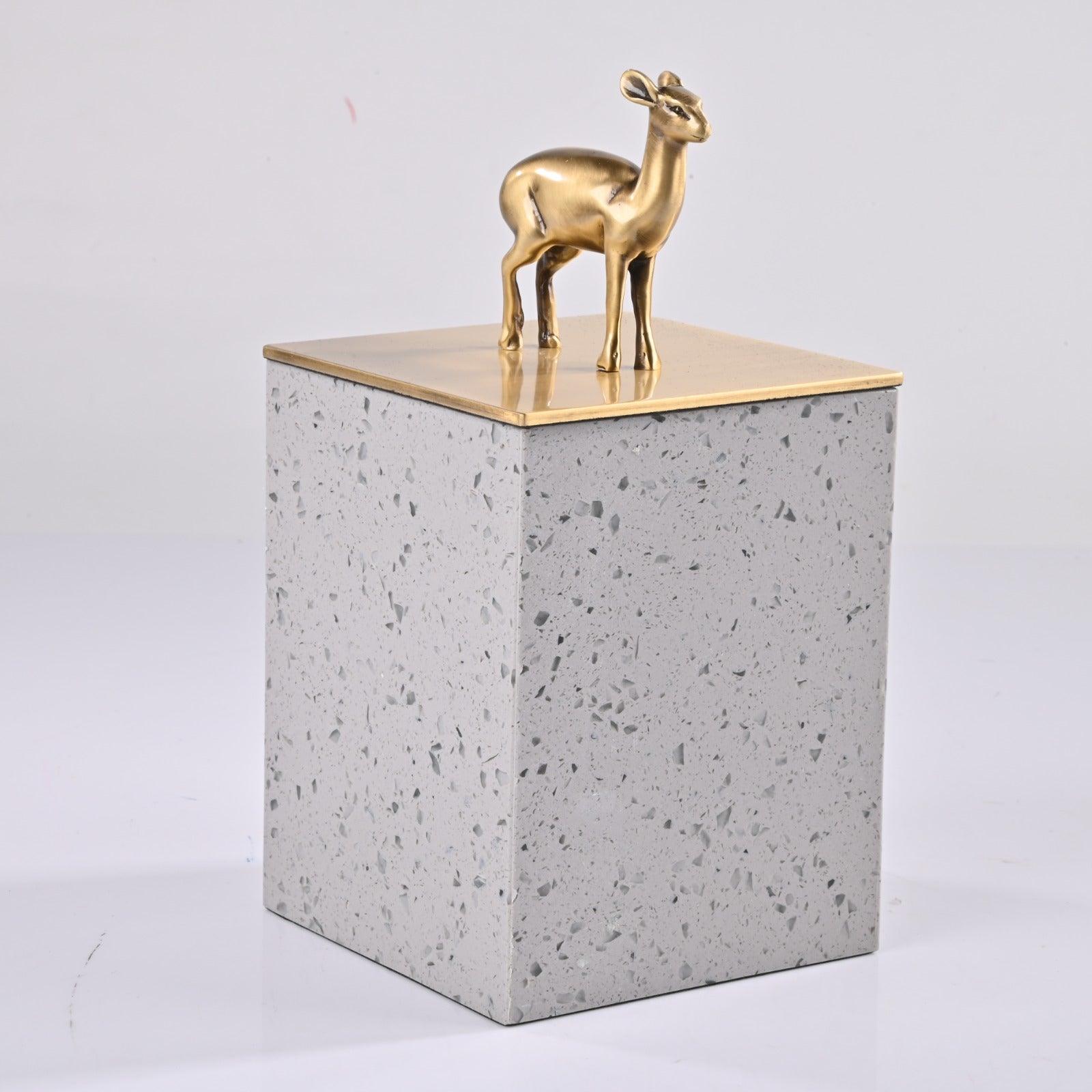 DECORATIVE BRASS STORAGE BOX - Smokey Cocktail