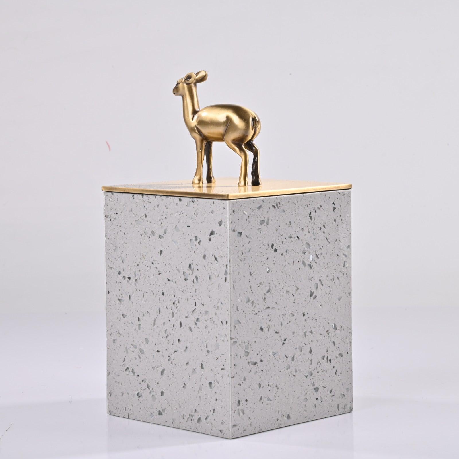 DECORATIVE BRASS STORAGE BOX - Smokey Cocktail