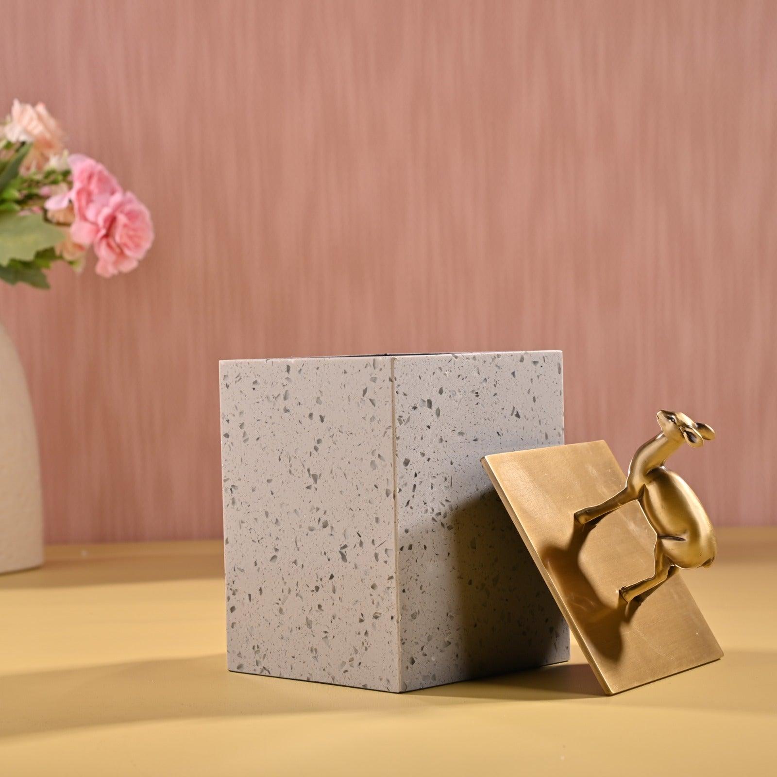 DECORATIVE BRASS STORAGE BOX - Smokey Cocktail