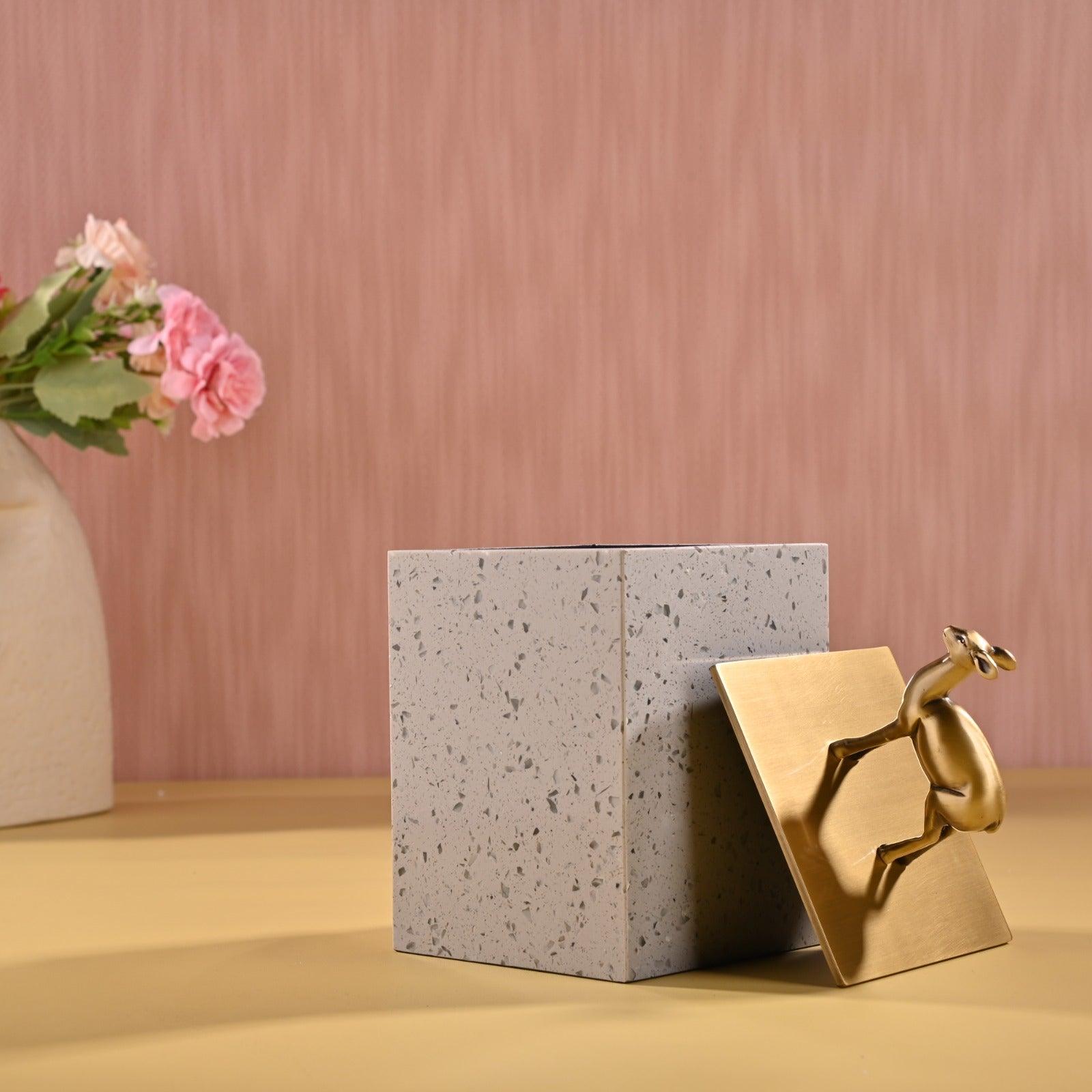 DECORATIVE BRASS STORAGE BOX - Smokey Cocktail