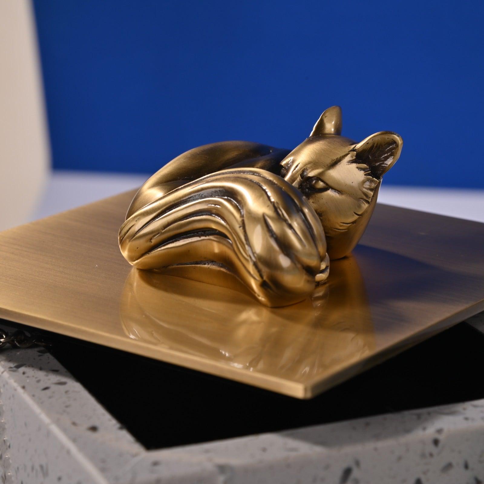 DECORATIVE BRASS STORAGE BOX - Smokey Cocktail