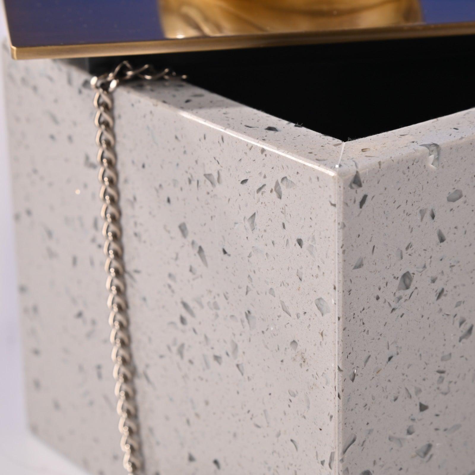 DECORATIVE BRASS STORAGE BOX - Smokey Cocktail