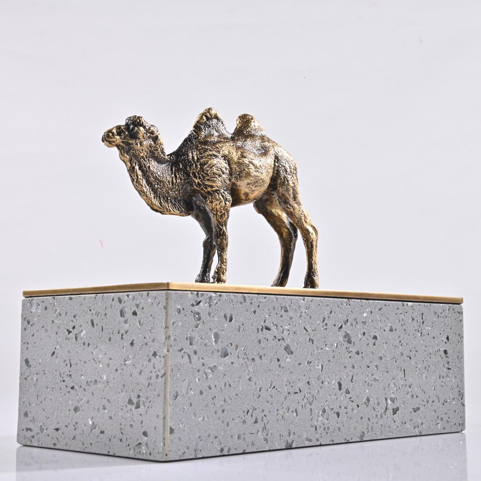 DECORATIVE BRASS STORAGE BOX - Smokey Cocktail