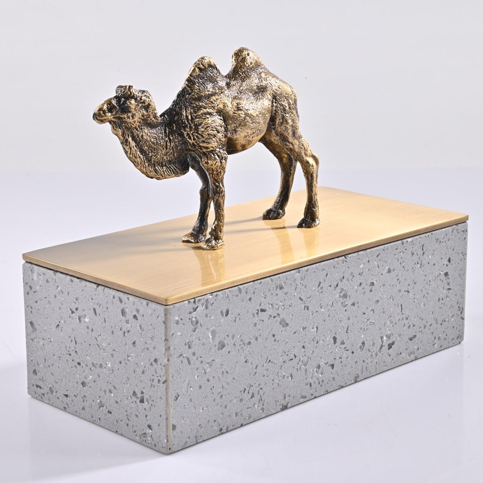 DECORATIVE BRASS STORAGE BOX - Smokey Cocktail