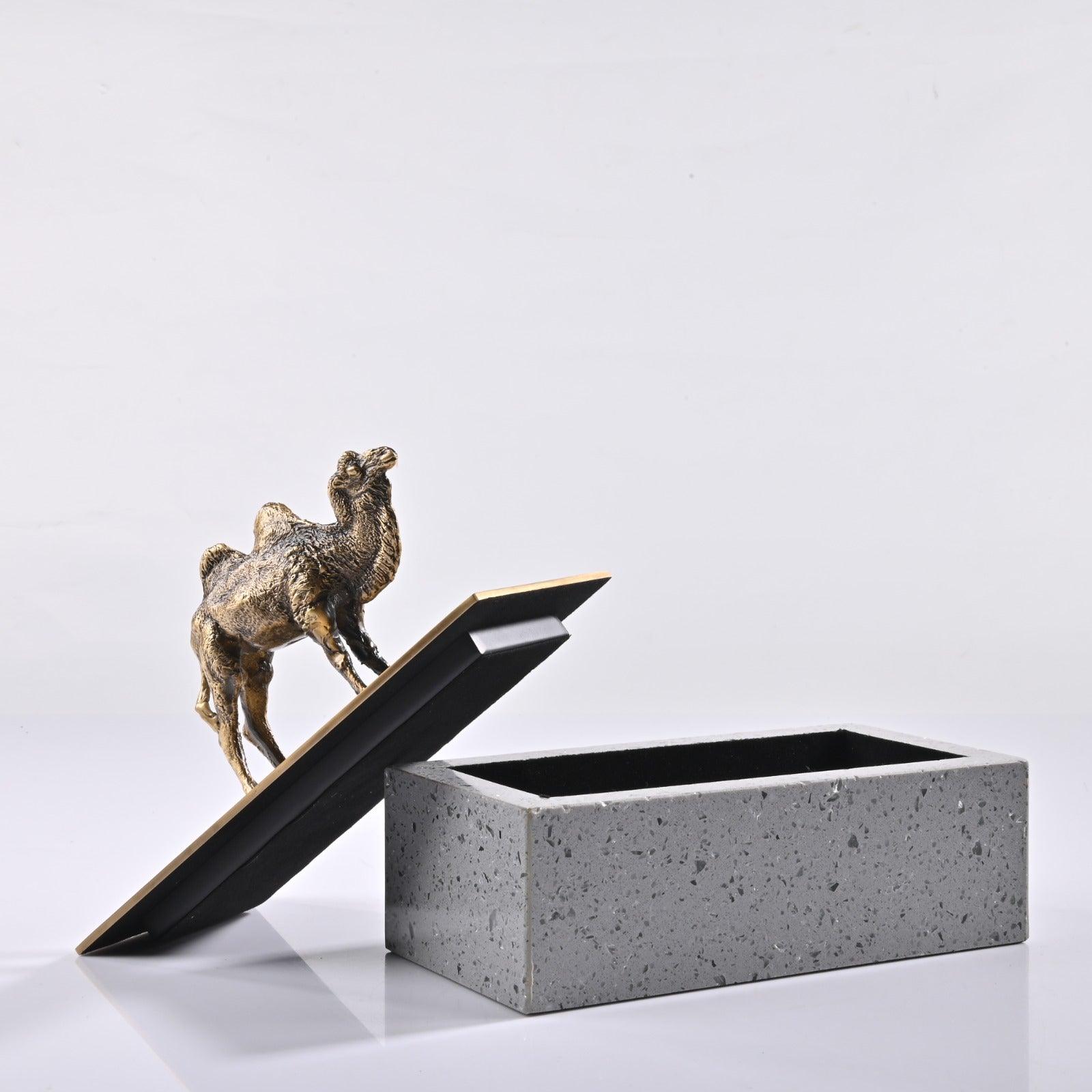 DECORATIVE BRASS STORAGE BOX - Smokey Cocktail